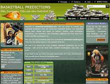 Tablet Screenshot of basketball-predictions.com